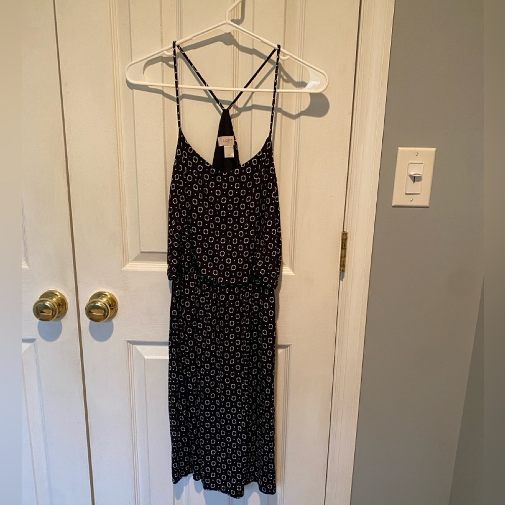 Loft Black and White Women's Dress